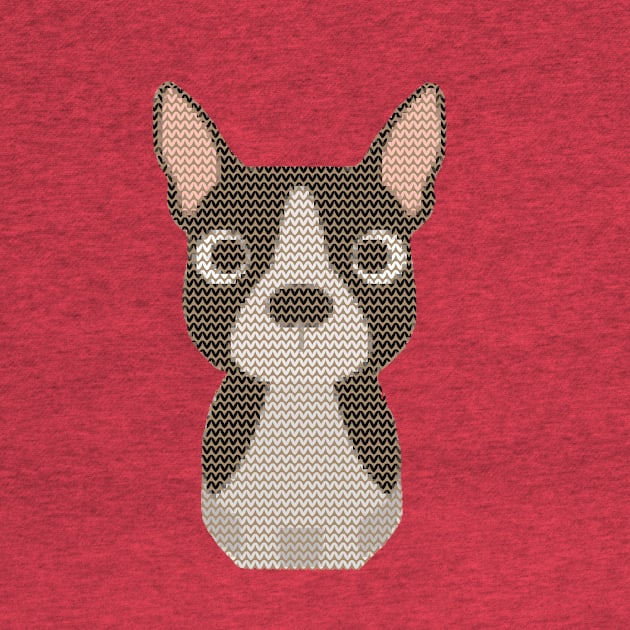 Boston Terrier Ugly Christmas Sweater by DoggyStyles